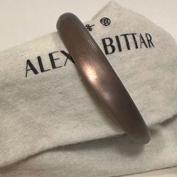 Alexis Bittar Lucite Skinny Bangle Bracelet 🤎Deep Brown🤎 - Picture 1 of 4